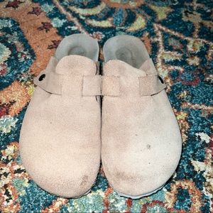 H&M Suede Mules Beige Size 7.5